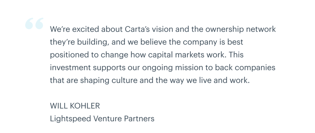 Our Series E and the future of Carta 4 Our Series E and the future of Carta 2