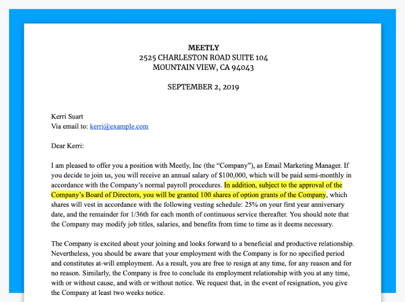 Startup employee stock options 1 Startup employee stock options 1