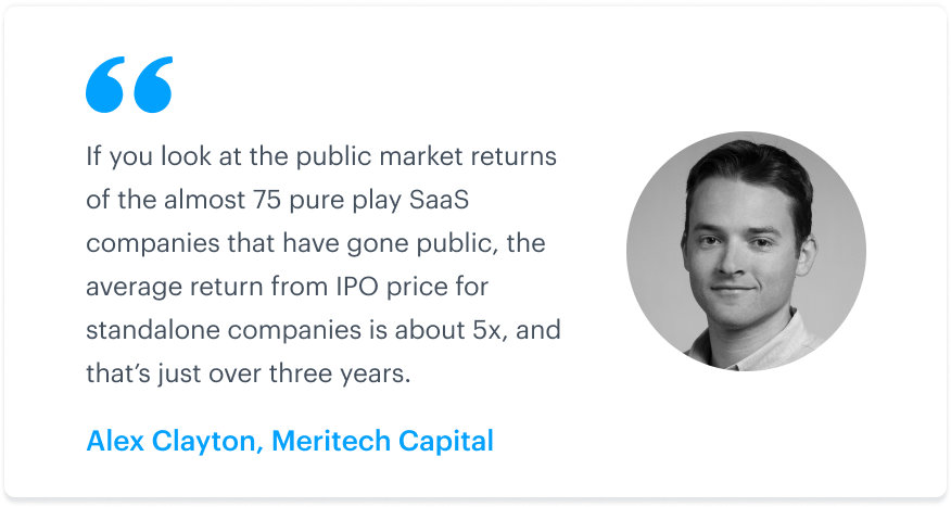 SaaS company valuations, metrics, and IPOs: An interview with Alex Clayton of Meritech Capital 5 SaaS company valuations, metrics, and IPOs: An interview with Alex Clayton of Meritech Capital 5