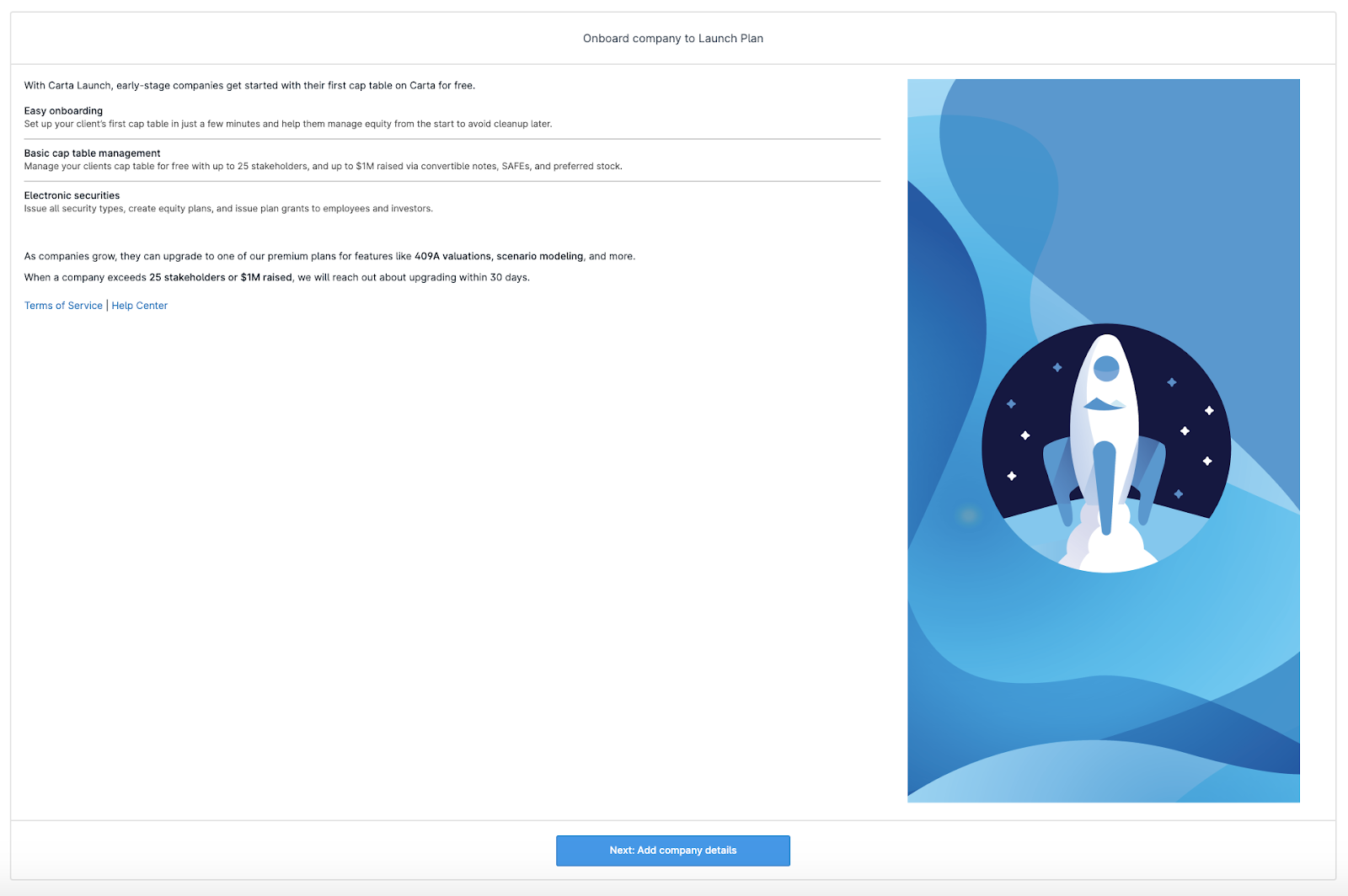 How to add companies to Carta Launch 2 Carta Launch: Add company