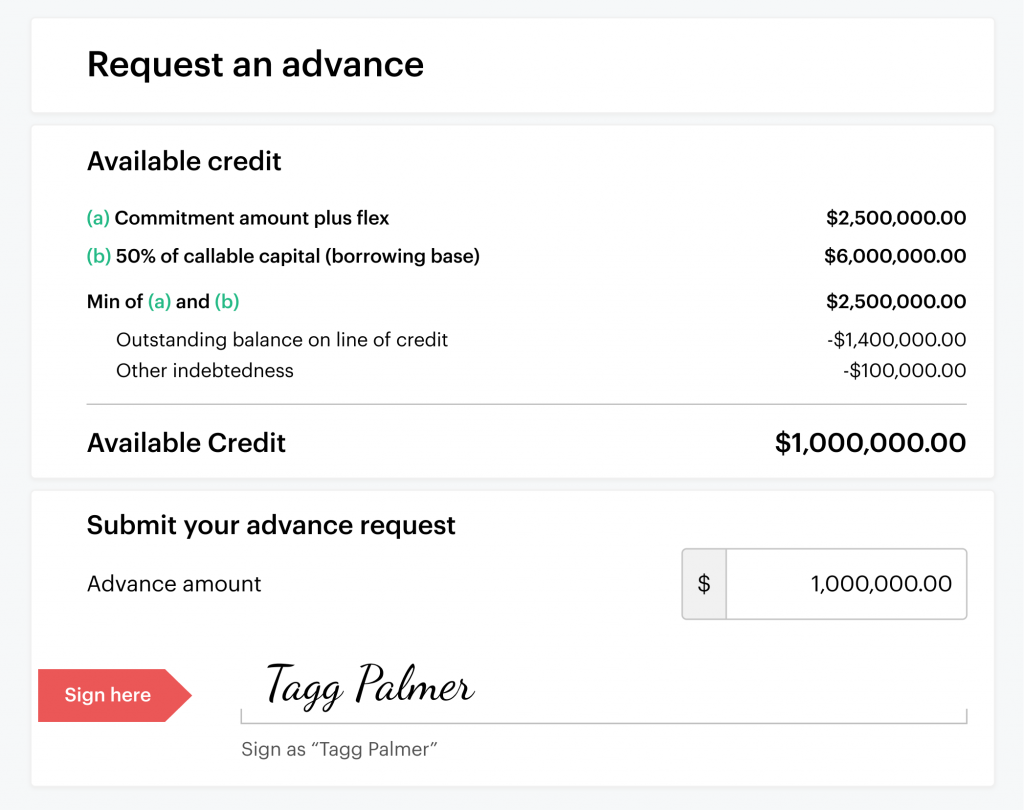 Get a capital call line of credit in one day 3 Get a capital call line of credit in one day 3