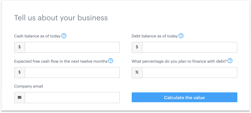 Introducing a business valuation calculator for private companies 1