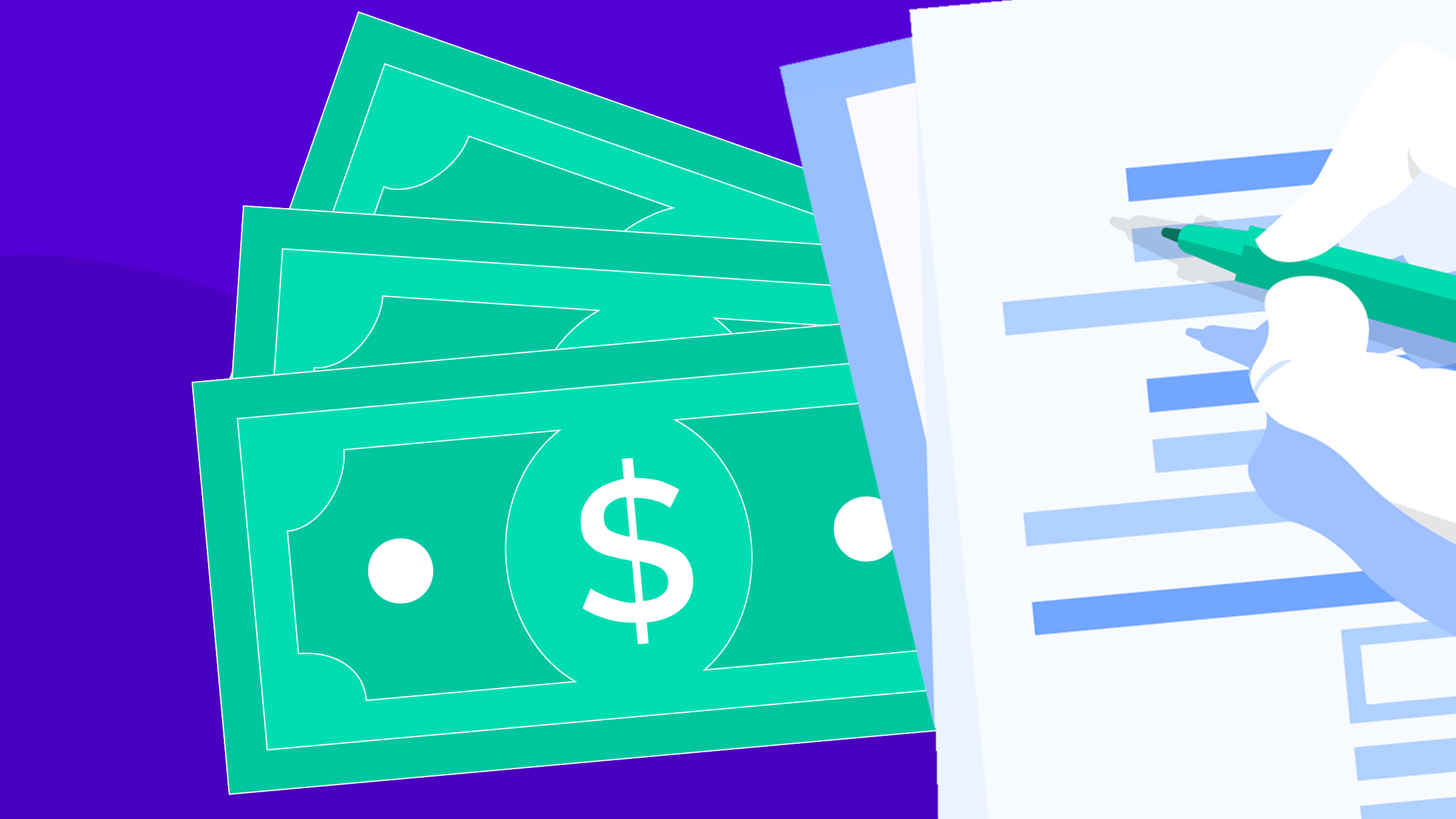 Tax forms and money