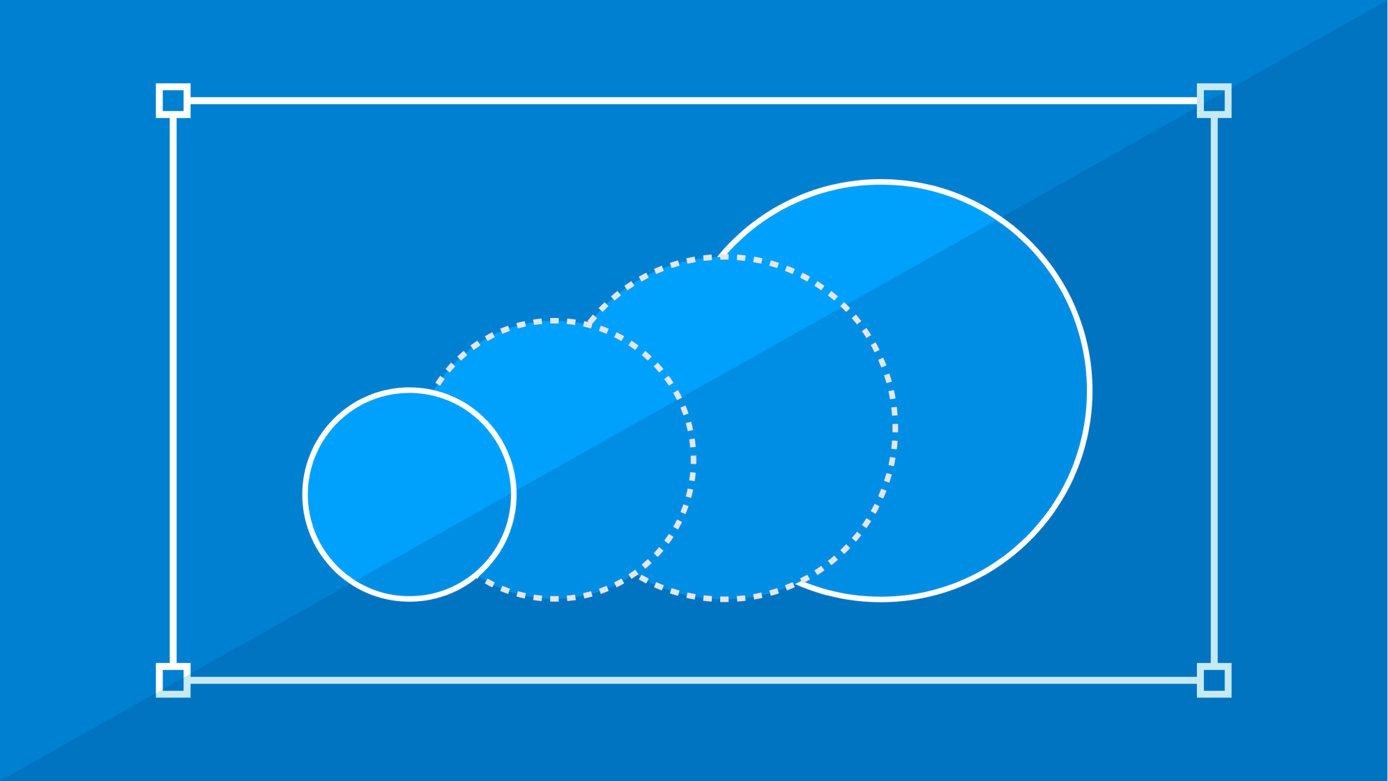 A set of growing circles