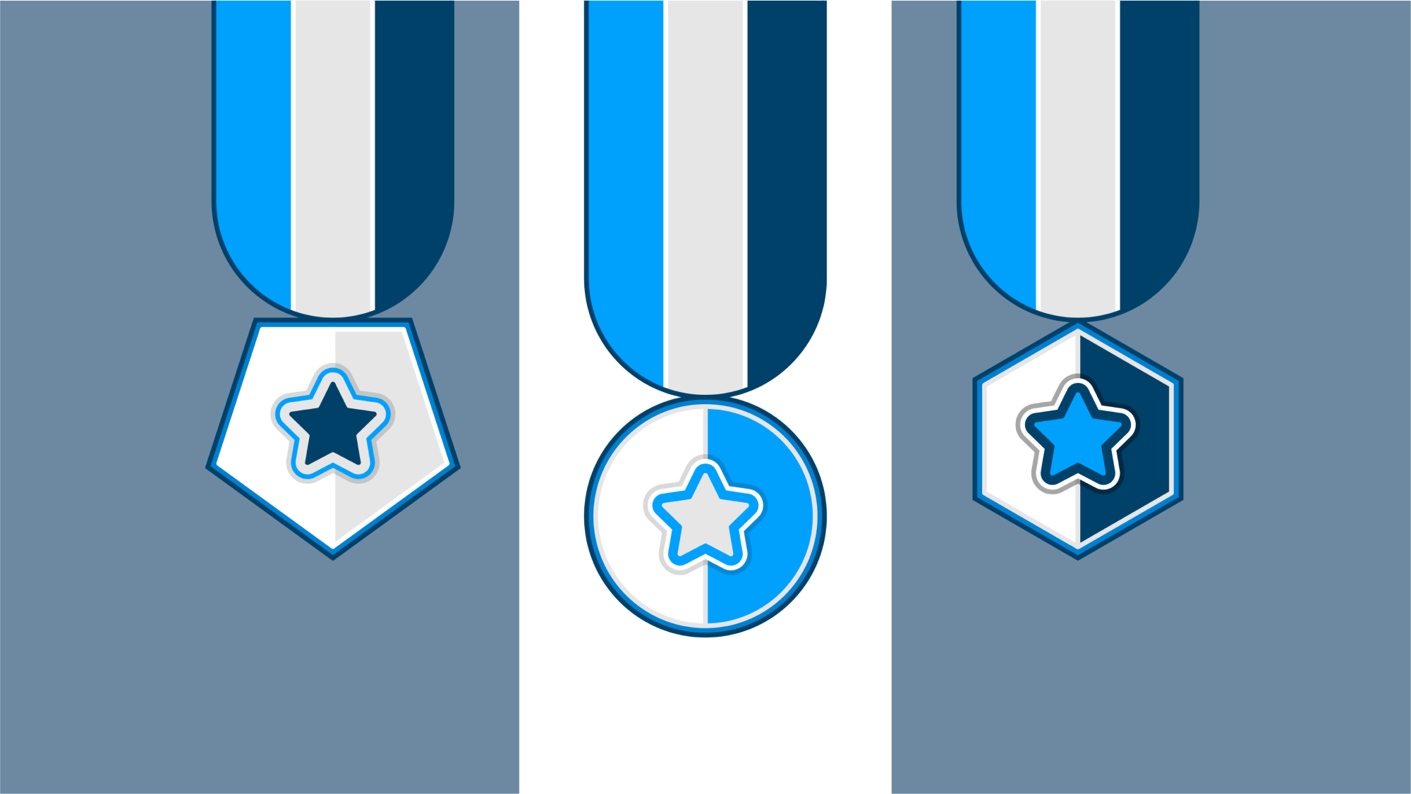 Three medals